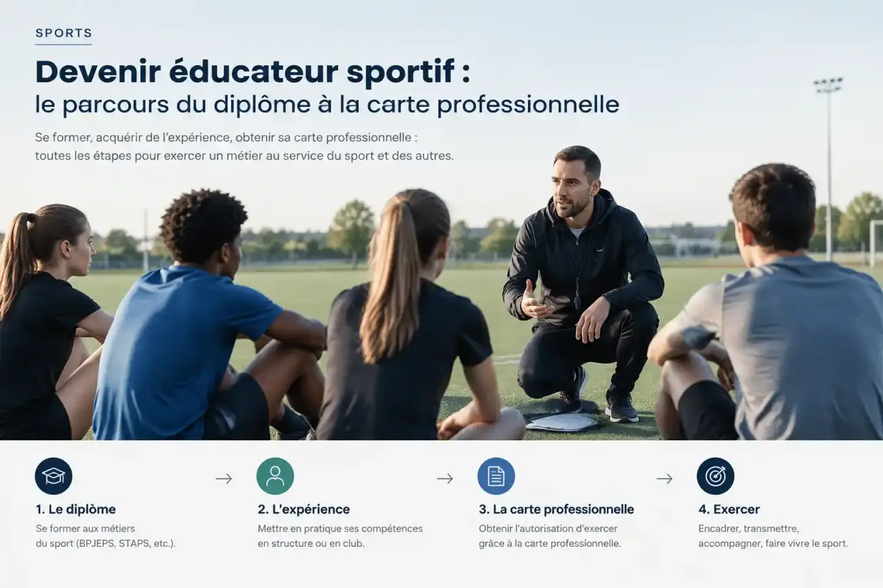 Devenir éducateur sportif : le parcours du diplôme à la carte professionnelle