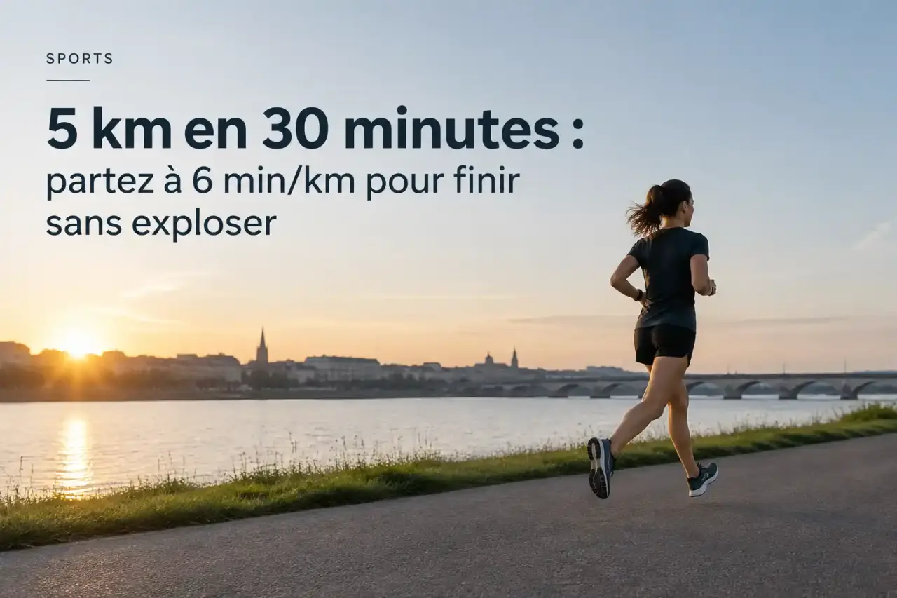 5 km en 30 minutes : partez à 6 min/km pour finir sans exploser